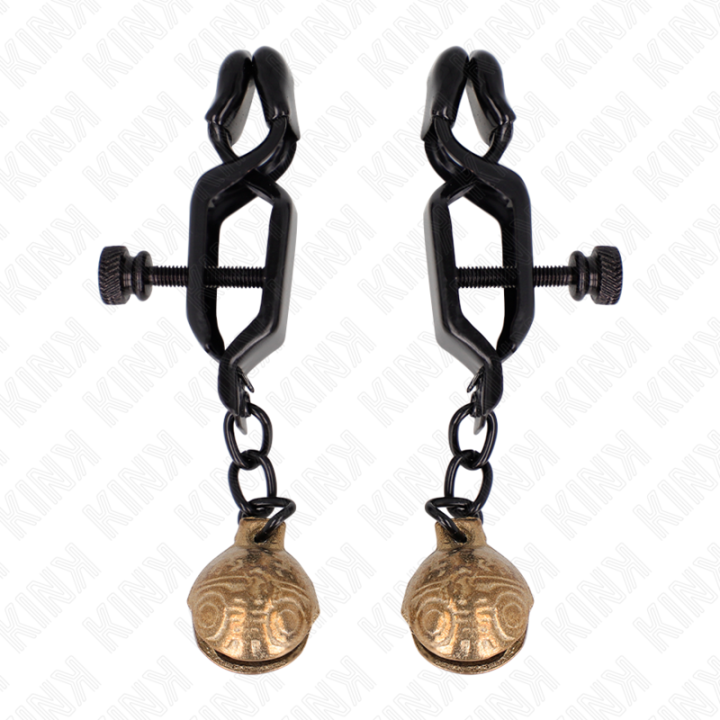 Bell Jaw Style Nippelklemmen Schwarz 7 cm von Kink Nipple Grip | Fesselliebe.de