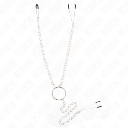 Dreifach Nippel- und Klitzisklemmen mit Kette Modell 1 von Kink Nipple Grip | Fesselliebe.de