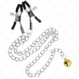 Kettennippelklammern mit Glocke 30 cm von Kink Nipple Grip | Fesselliebe.de