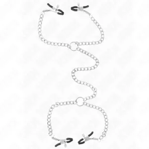 4 Ketten-Nippelklammern 32 cm mit Ketten 14 cm von Kink Nipple Grip | Fesselliebe.de