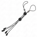 Schwarze Detail-Nippelklammern mit Schwarzem Gummiband von Kink Nipple Grip