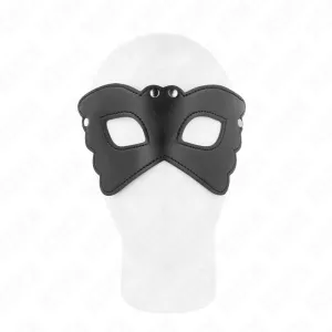 Schmetterlingsform-Kunstledermaske 20 X 9 cm von Kink Masked Allure
