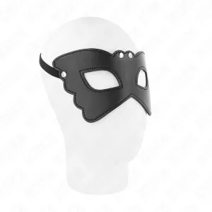 Schmetterlingsform-Kunstledermaske 20 X 9 cm von Kink Masked Allure