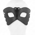 Schmetterlingsform-Kunstledermaske 20 X 9 cm von Kink Masked Allure