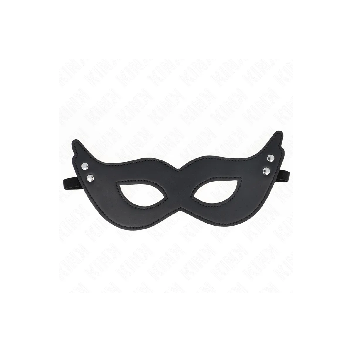 Kunstledermaske mit Nieten Modell 1 26 X 8 cm von Kink Masked Allure | Fesselliebe.de