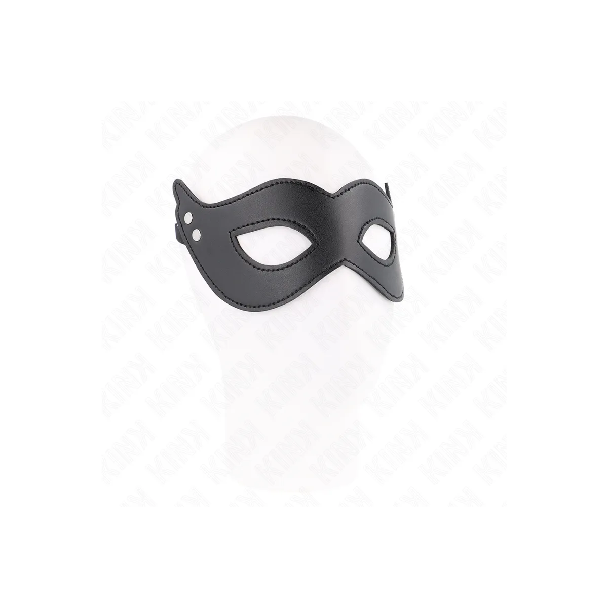 Kunstledermaske mit Nieten Modell 1 26 X 8 cm von Kink Masked Allure | Fesselliebe.de