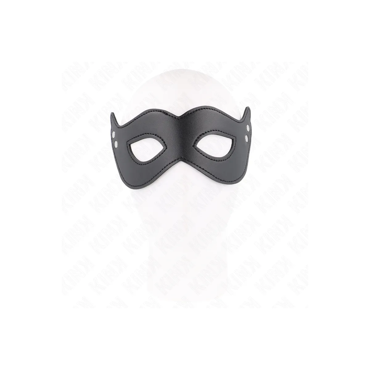 Kunstledermaske mit Nieten Modell 1 26 X 8 cm von Kink Masked Allure | Fesselliebe.de