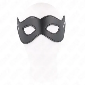 Kunstledermaske mit Nieten Modell 1 26 X 8 cm von Kink Masked Allure