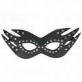Kunstledermaske mit Nieten Modell 3 26 X 9,5 cm von Kink Masked Allure