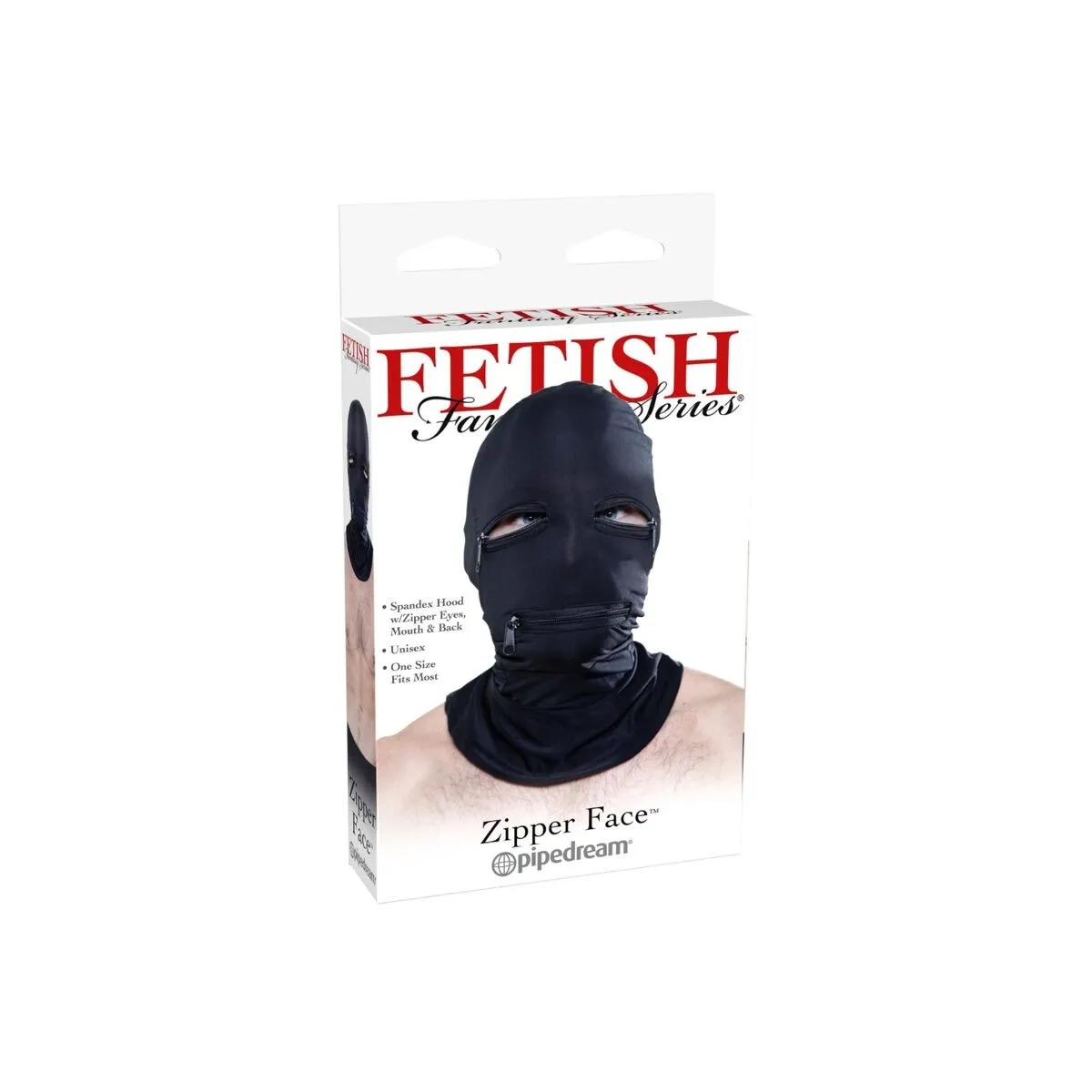 Kapuze mit Reissverschlüssen Schwarz von Fetish Fantasy Series | Fesselliebe.de