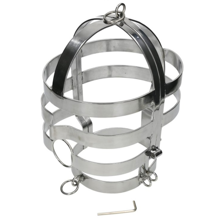 Maske mit Stahlhalskette von Metal Hard | Fesselliebe.de