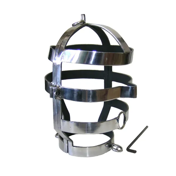 Maske mit Stahlhalskette von Metal Hard | Fesselliebe.de