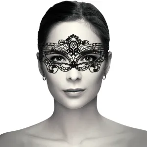 Feine Schwarze Spitzenmaske von Coquette Accessories
