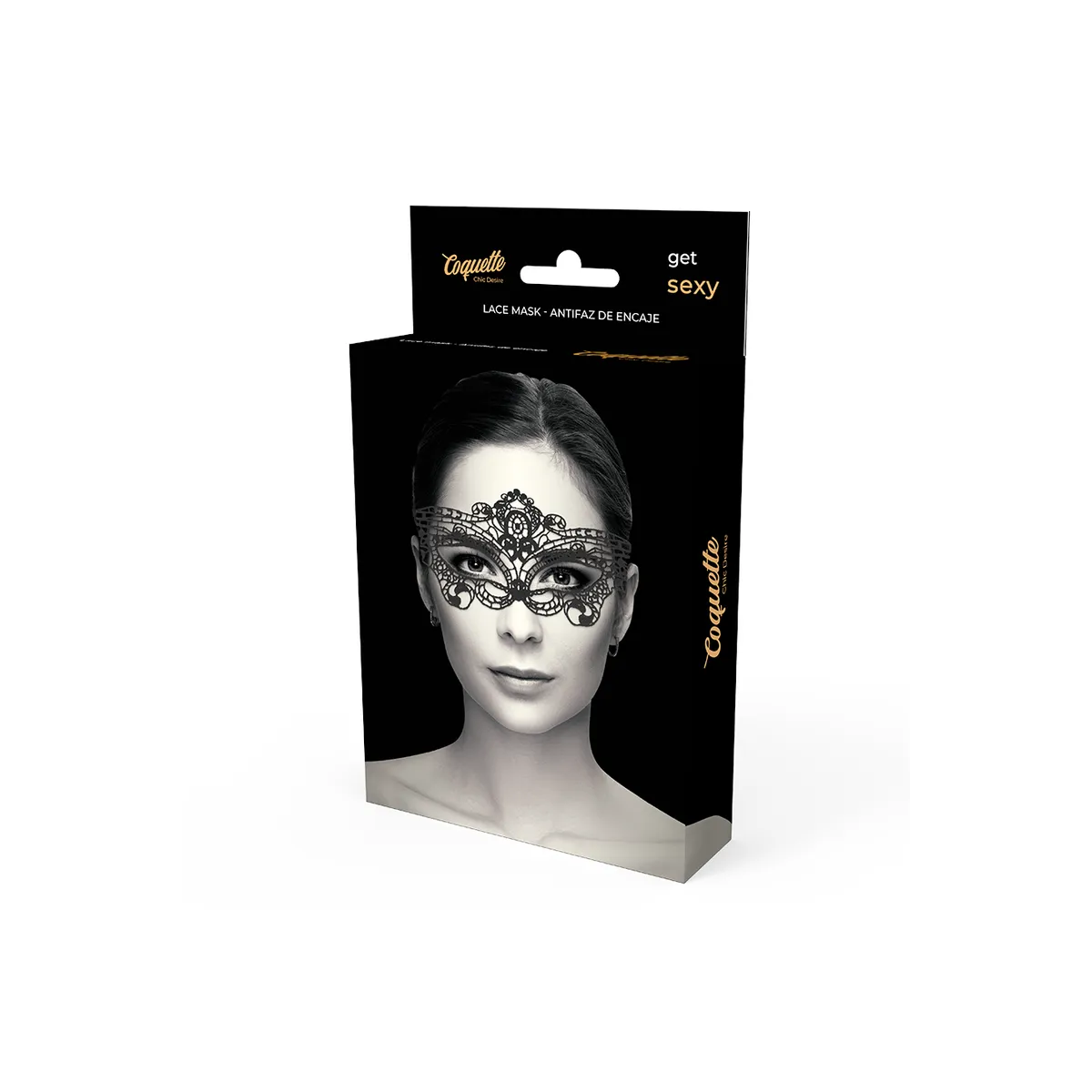 Feine Schwarze Spitzenmaske von Coquette Accessories | Fesselliebe.de