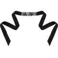 Schwarze Spitzenmaske mit Band von Coquette Accessories