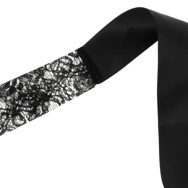 Schwarze Spitzenmaske mit Band von Coquette Accessories | Fesselliebe.de