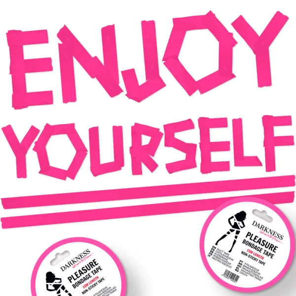 Nicht Klebendes Rosa Bondageband 15 M von Darkness Bondage | Fesselliebe.de