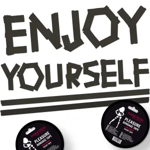 Klebendes Schwarzes Bondageband 15m von Darkness Bondage