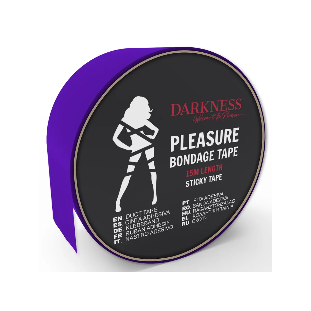 Klebendes Lila Bondageband 15m von Darkness Bondage | Fesselliebe.de