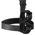 Kragen und Handgelenkmanschetten-Körperfestlege-Set von Fetish Submissive Bondage