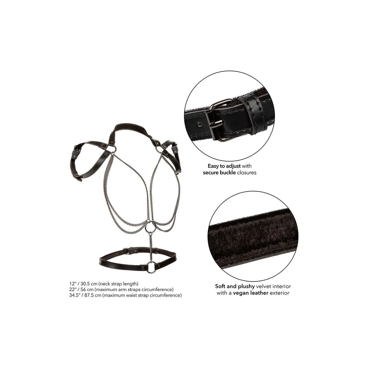 Euphoria Multichain Halter Harness Premium von Calexotics | Fesselliebe.de