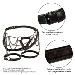 Euphoria Multichain Oberschenkelharness Premium Plus Grösse von Calexotics