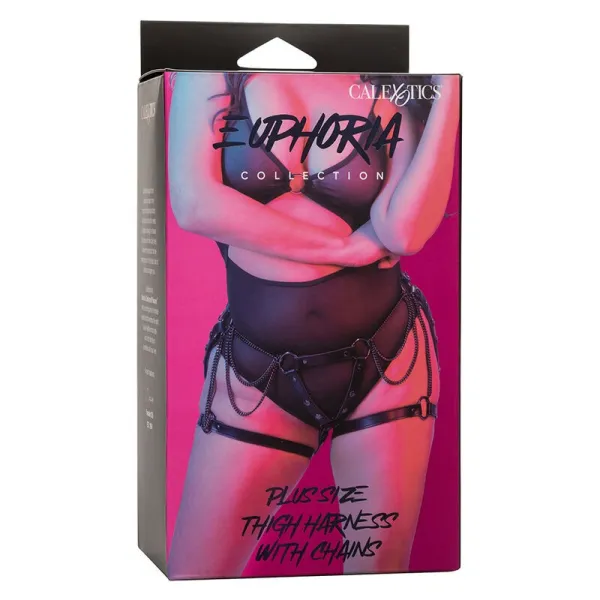 Euphoria Multichain Oberschenkelharness Premium Plus Grösse von Calexotics | Fesselliebe.de