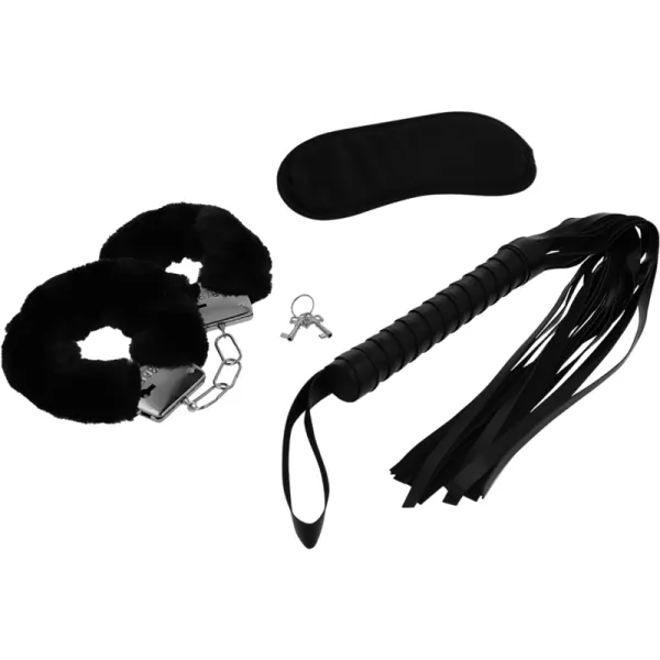 Fetish Erotikspielset 1 mit Handschellen, Blindmaske und Peitsche von Intense Fetish | Fesselliebe.de