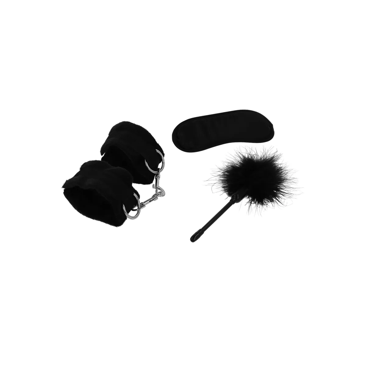 Fetish Erotikspielset 2 mit Handschellen, Blindmaske und Kitzel von Intense Fetish | Fesselliebe.de