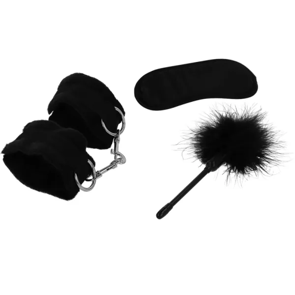Fetish Erotikspielset 2 mit Handschellen, Blindmaske und Kitzel von Intense Fetish | Fesselliebe.de