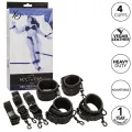 Nocturnal Bettfesseln Leder Verstellbar Schwarz von Calexotics