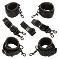 Nocturnal Bettfesseln Leder Verstellbar Schwarz von Calexotics