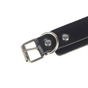 953690 Handschellen mit Bondage-Gürtel Schwarz eine Grösse von Subblime Fetish