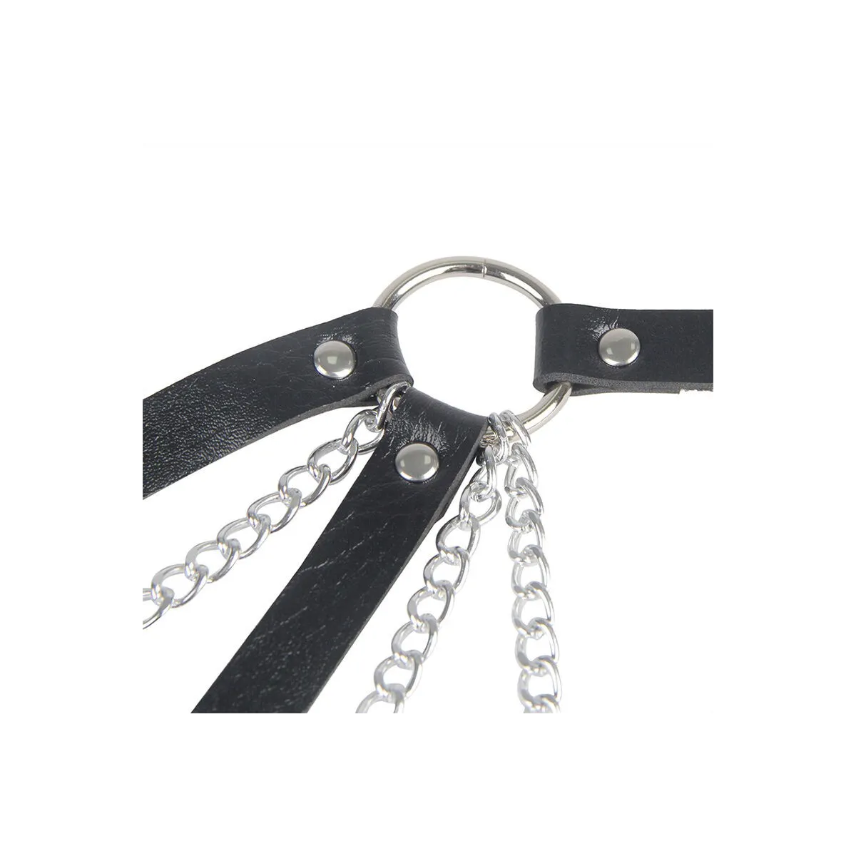 953713 Punk Bondage Gürtel Metallschnalle Schwarz eine Grösse von Subblime Fetish | Fesselliebe.de