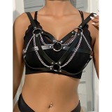 953713 Punk Bondage Gürtel Metallschnalle Schwarz eine Grösse von Subblime Fetish | Fesselliebe.de