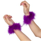 Lila Marabou-Handschellen von Secretplay 100% Fetish | Fesselliebe.de