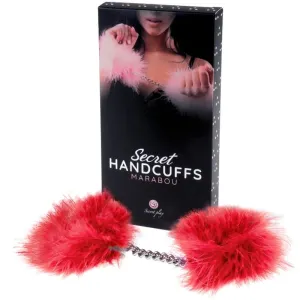 Rote Marabou-Handschellen von Secretplay 100% Fetish