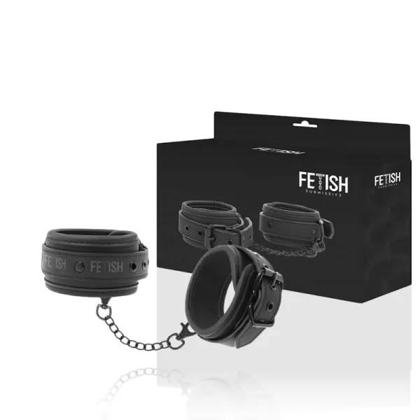 Knöchelstze aus Veganem Leder mit Noprene-Futter von Fetish Submissive Bondage | Fesselliebe.de