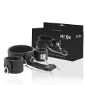 Halskette und Handschellen aus Veganem Leder mit Noprene-Futter von Fetish Submissive Bondage
