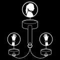 Halskette und Handschellen aus Veganem Leder mit Noprene-Futter von Fetish Submissive Bondage