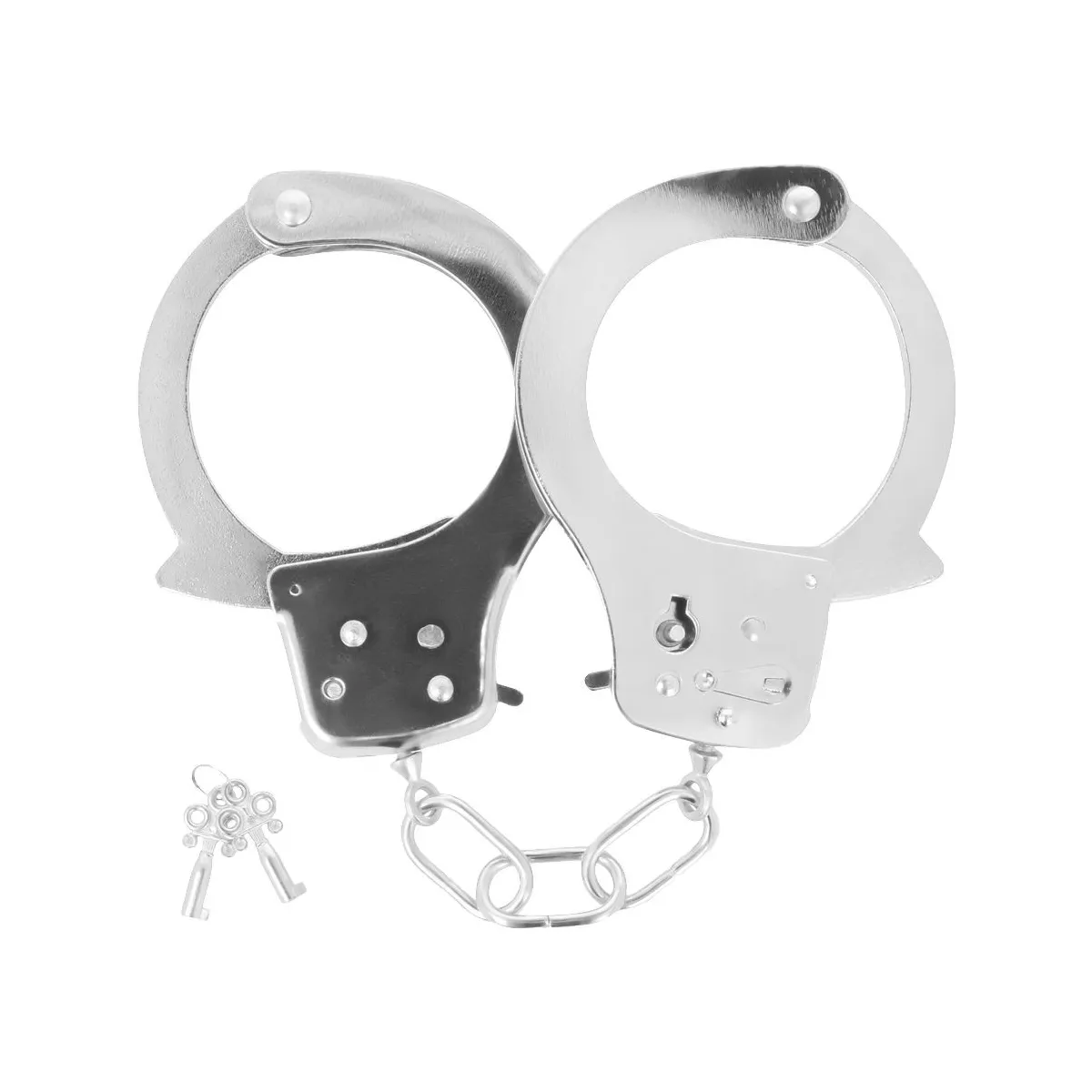 Metall-Knöchel-Handschellen mit Schlüssel von Darkness Bondage | Fesselliebe.de