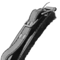 Verstellbare Handschellen aus Schwarzem Leder mit Vorhngeschloss von Darkness Bondage