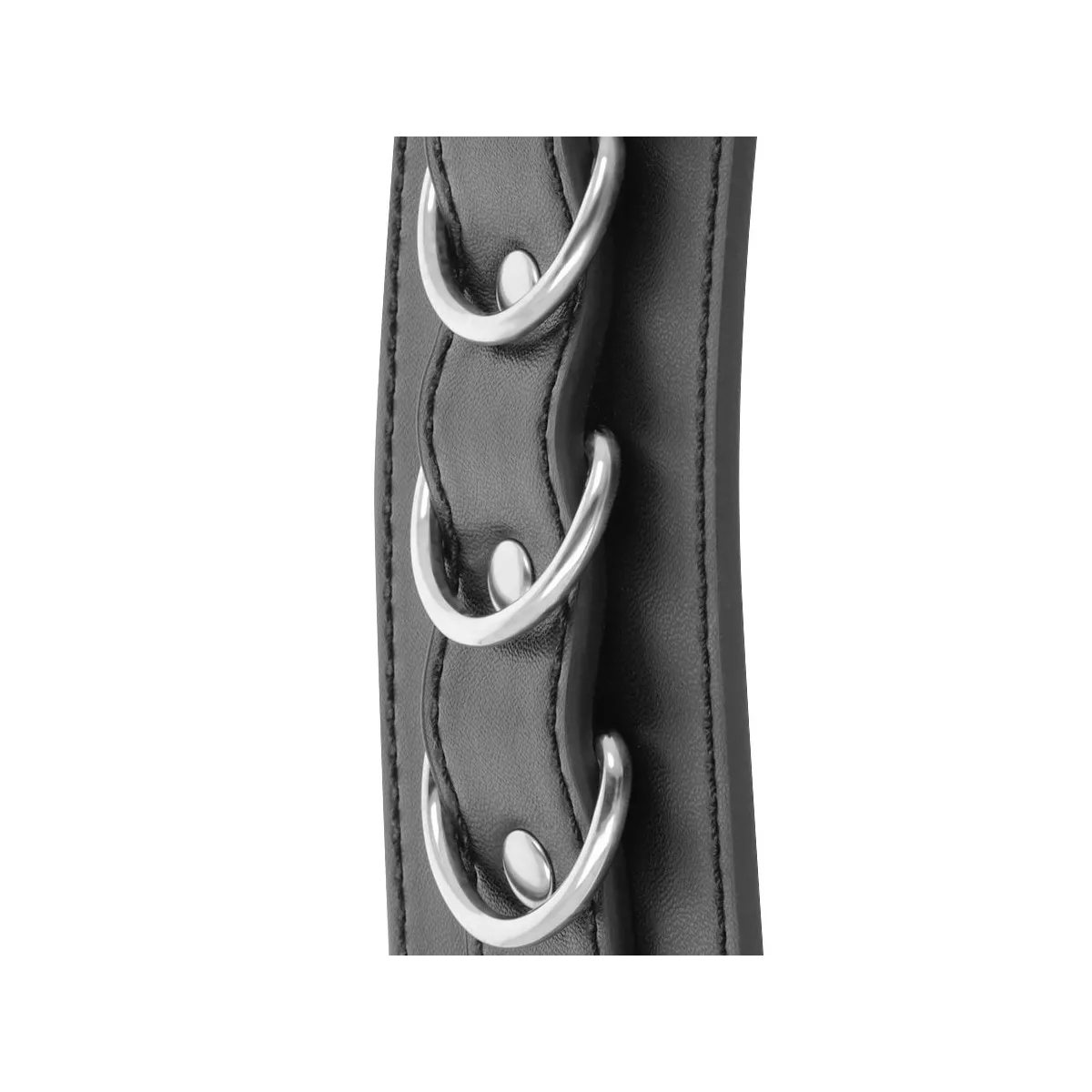 Schwarze Verstellbare Leder-Knöchel-Handschellen von Darkness Bondage | Fesselliebe.de