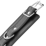Schwarze Verstellbare Leder-Knöchel-Handschellen von Darkness Bondage | Fesselliebe.de