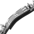 Skulls and Bones Schwarze Handschellen mit Spikes von Darkness Bondage