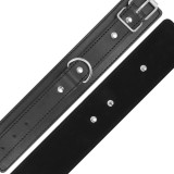 Schwarze Verstellbare Handschellen mit Doppeltem Verstärkungsband von Darkness Bondage | Fesselliebe.de