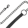 Handschellen und Kragen aus Schwarzem Leder von Darkness