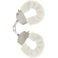 Furry Fun Cuffs Bondage Weiss von Toyjoy