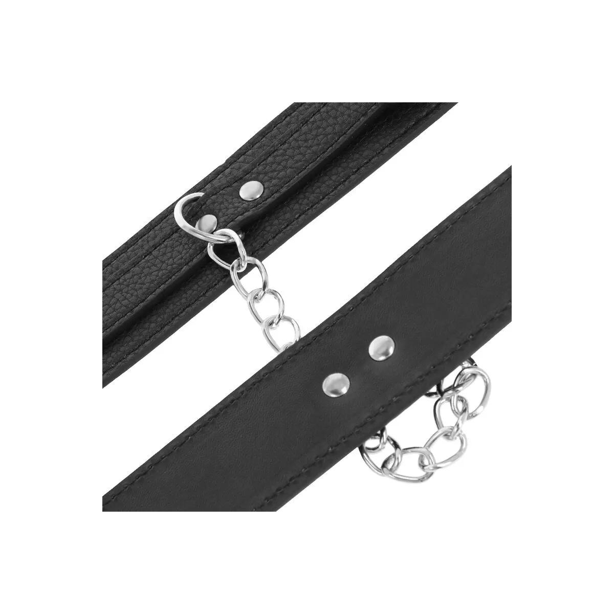 Handschellen aus Schwarzem Strukturiertem Leder von Darkness Bondage | Fesselliebe.de
