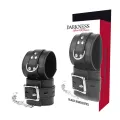 Handschellen aus Schwarzem Leder von Darkness Bondage